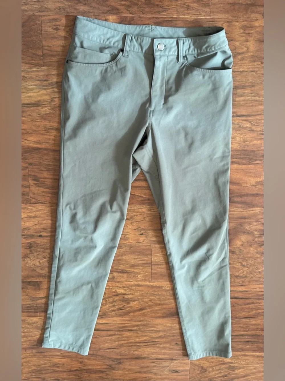 Lululemon ABC Slim-Fit 5 Pocket Pant Warpstreme Olive Green Everyday Size 30 - Picture 1 of 11